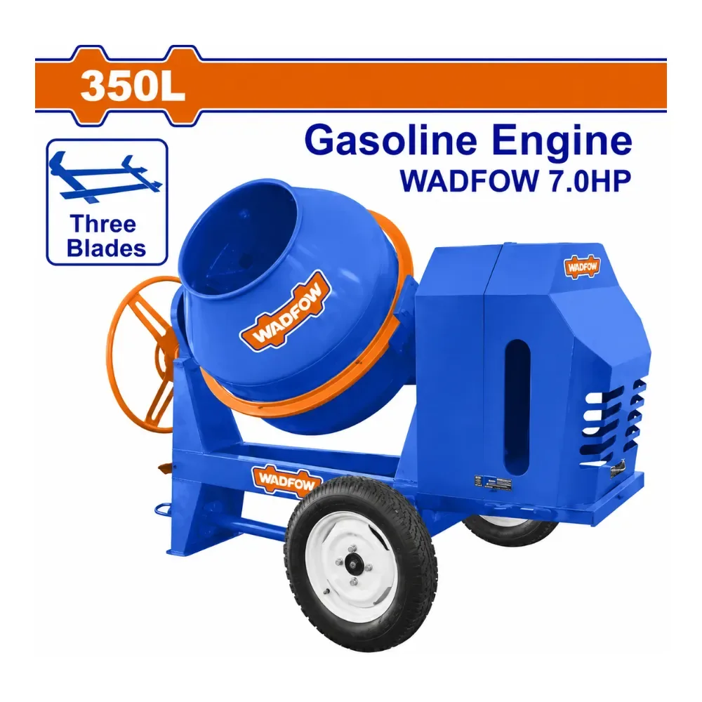 WADFOW WCM2U906 petrol concrete mixer, 350 L
