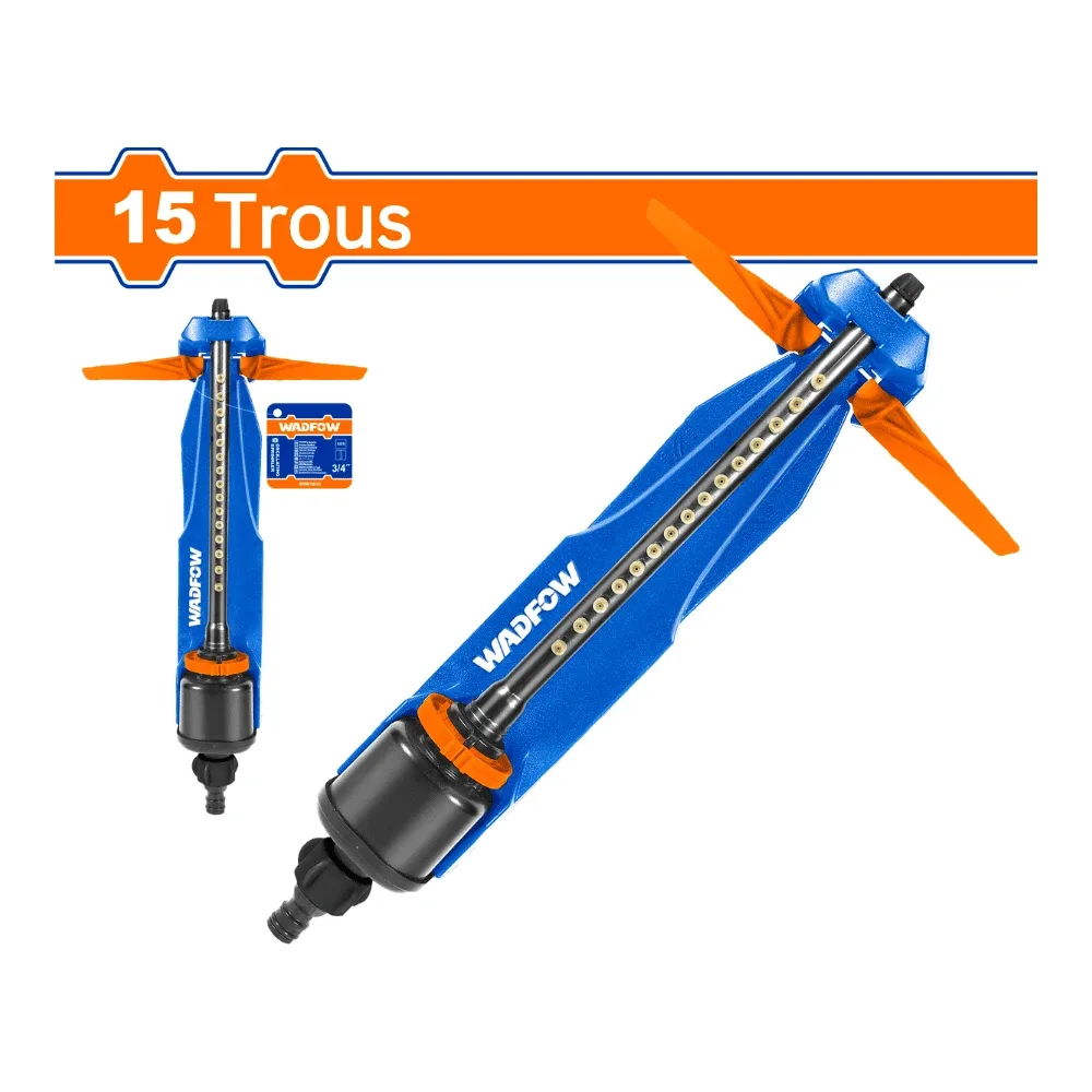 WADFOW WSN1E15 oscillating sprinkler, 15 holes