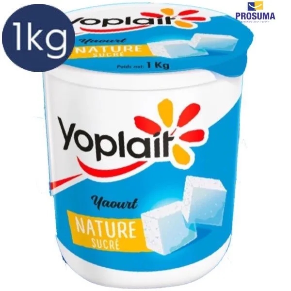 Yaourt nature sucré Yoplait, 1 kg