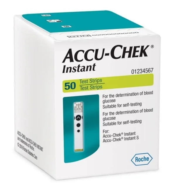 شرائط قياس السكر Accu-Chek Instant، 50 شريط