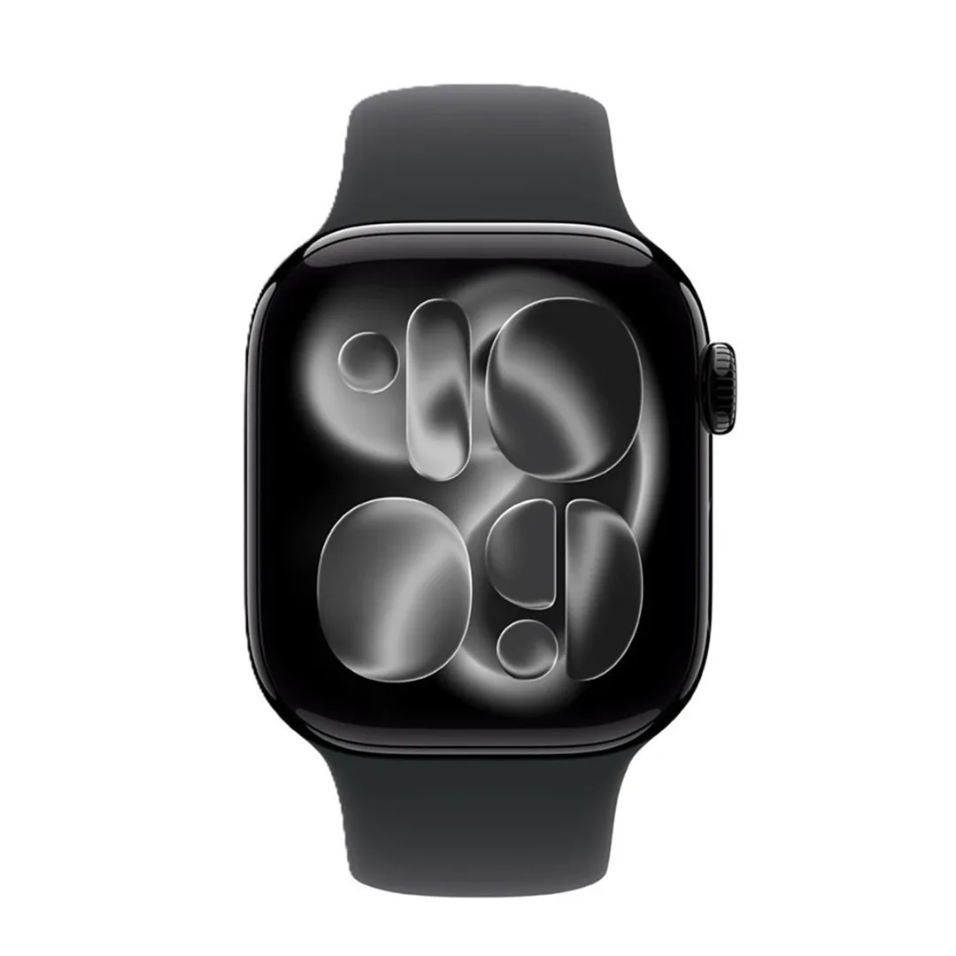 ساعة Apple Watch Series 11 مقاس 46 مم، أسود لامع