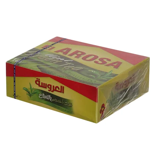 شاي أخضر بالنعناع العروسة 100 فتلة