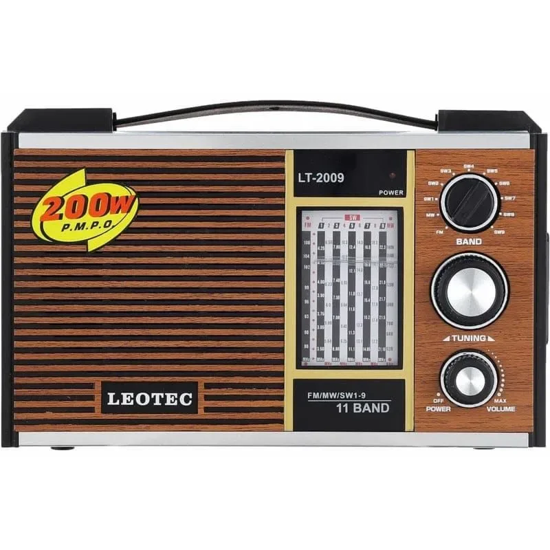 Leotec Classic LT-2009 wooden FM radio