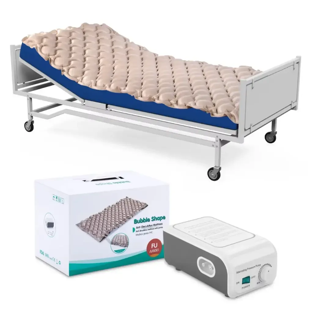 Anti-bedsore alternating pressure air mattress with pump
