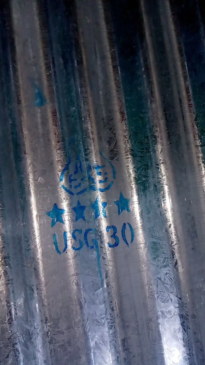 Corrugated galvanised iron (CGI) roofing sheet, gauge 30