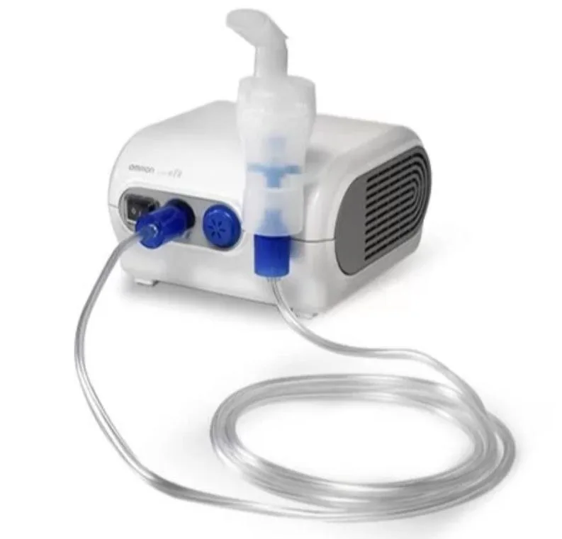 Compressor nebuliser with tubing and medication cup