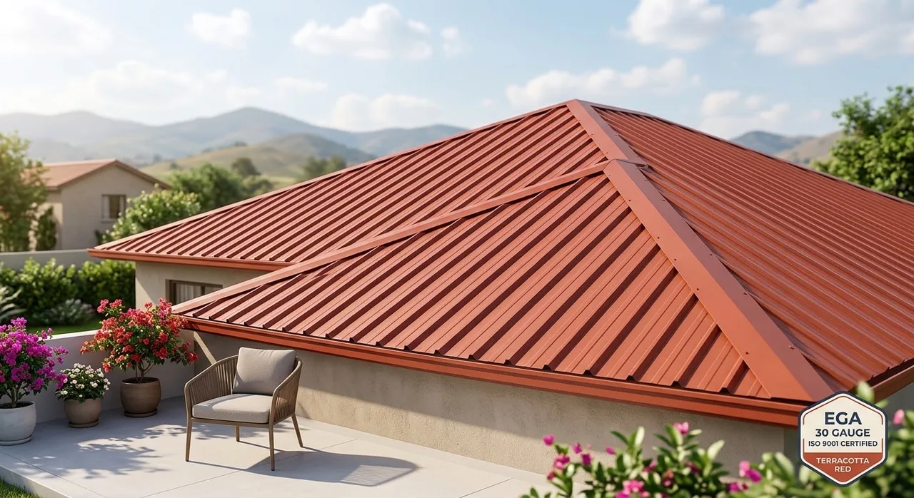 EGA roofing sheet, 28 gauge