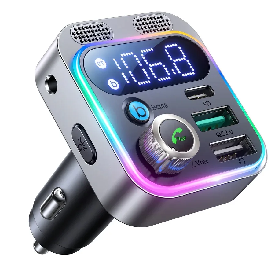 Joyroom JR-CL16 48 W Car Charger with Bluetooth FM Transmitter