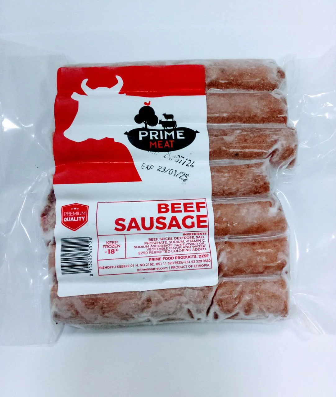 Prime Meat beef sausages, 1 kg