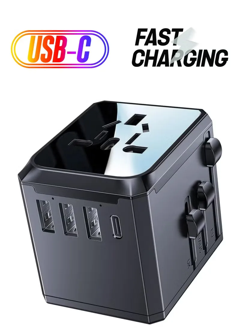 Universal Travel Adaptor with USB, 3.6 A