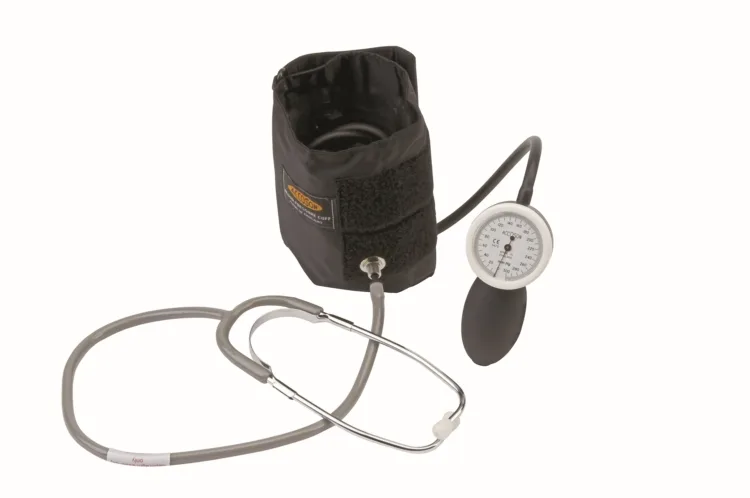 Accoson Self Test aneroid blood pressure set with built-in stethoscope