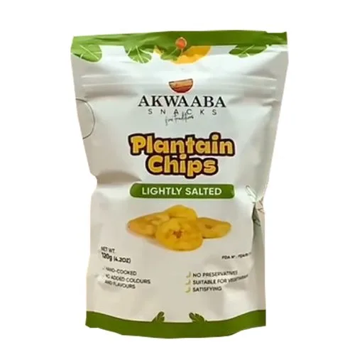 Akwaaba plantain chips, lightly salted, 120 g