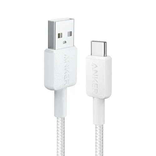 Anker 322 USB-A to USB-C Braided Cable 1.8 m, White