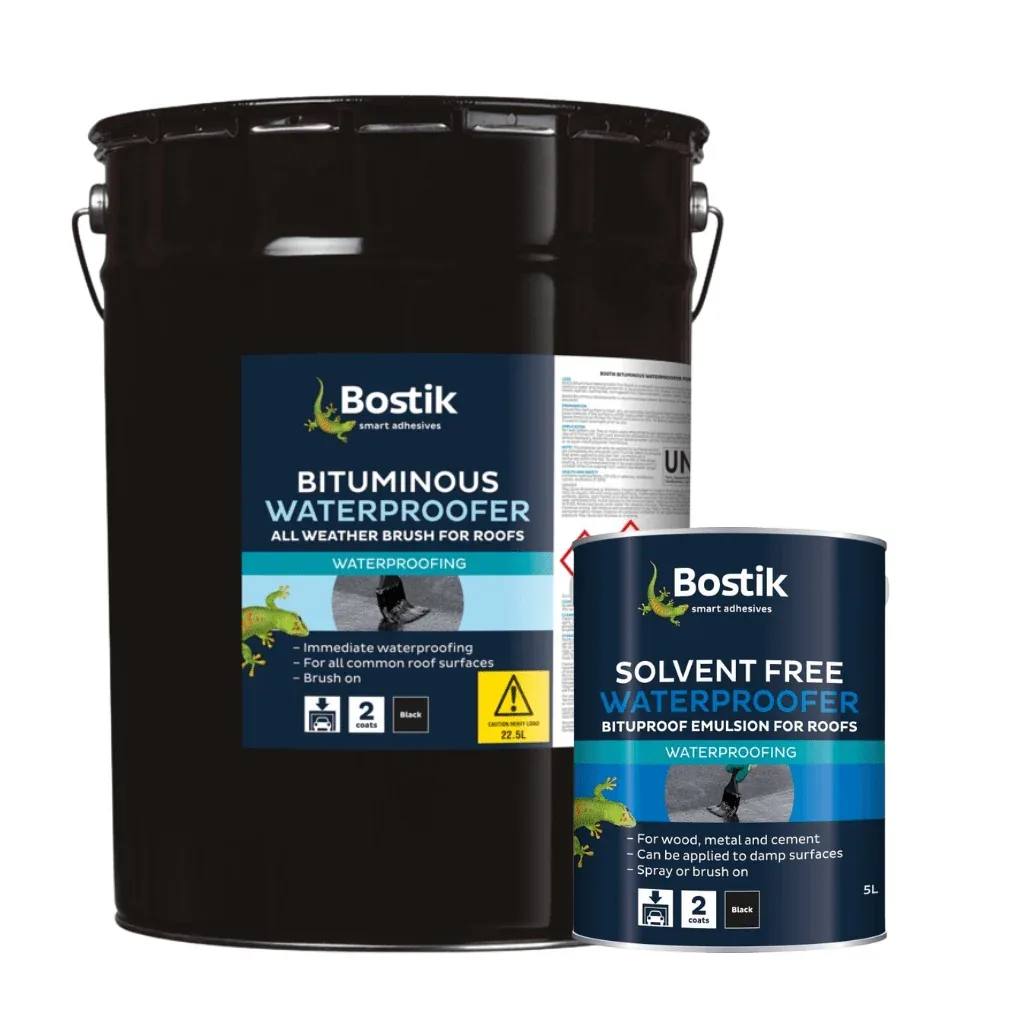 Bostik bituminous waterproofer for roofs, 5 litres