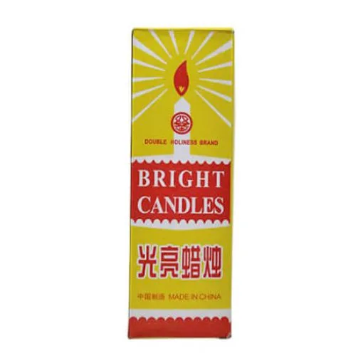 Bright candles, 8 pieces