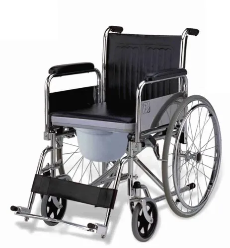 3-in-1 short-back commode wheelchair