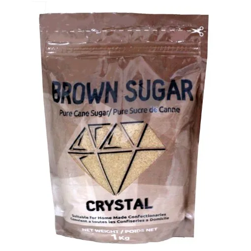 Crystal brown sugar, 1 kg