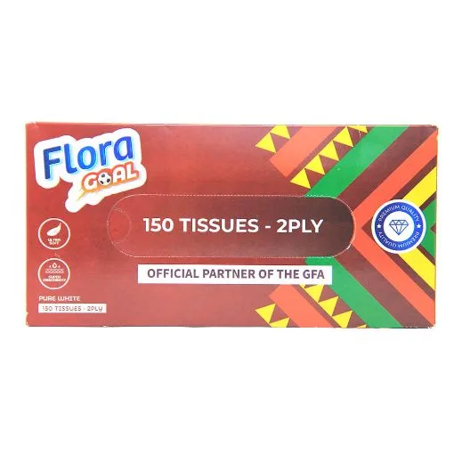 Flora Goal facial tissues, 150 sheets