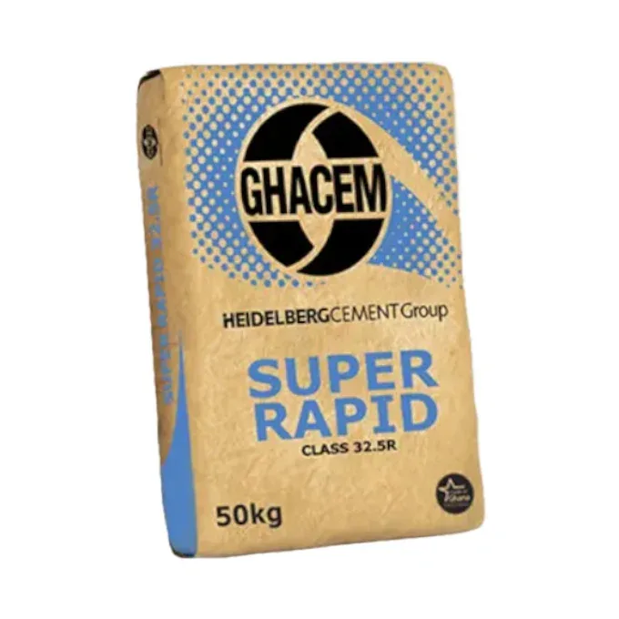 GHACEM Super Rapid 32.5R cement, 50 kg bag