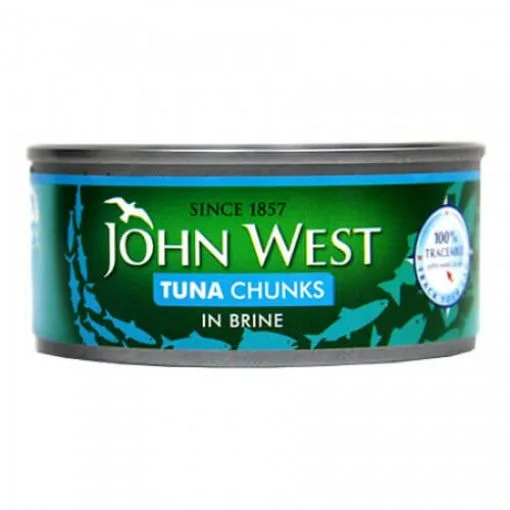 John West tuna chunks in brine, 145 g