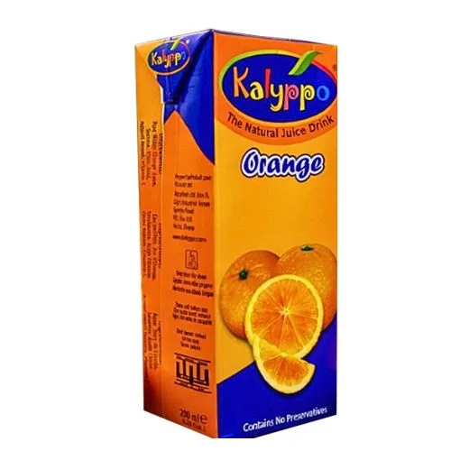 Kalyppo orange fruit drink, 200 ml