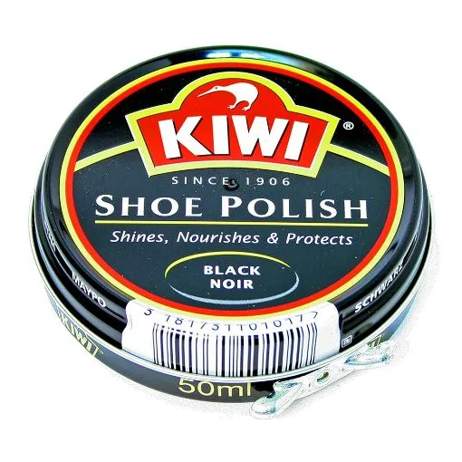 Kiwi black shoe polish, 50 ml