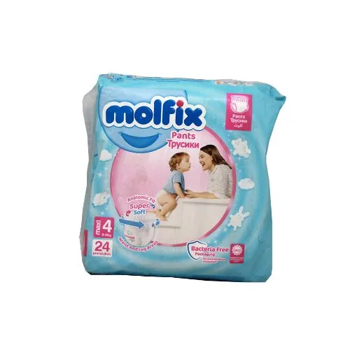 Molfix diapers, Maxi size 4 (9-14 kg), 24