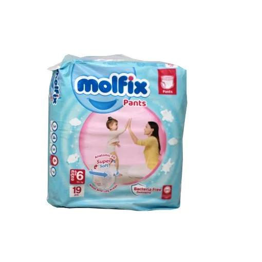 Molfix diapers, Extra Large size 6 (15 kg+), 19