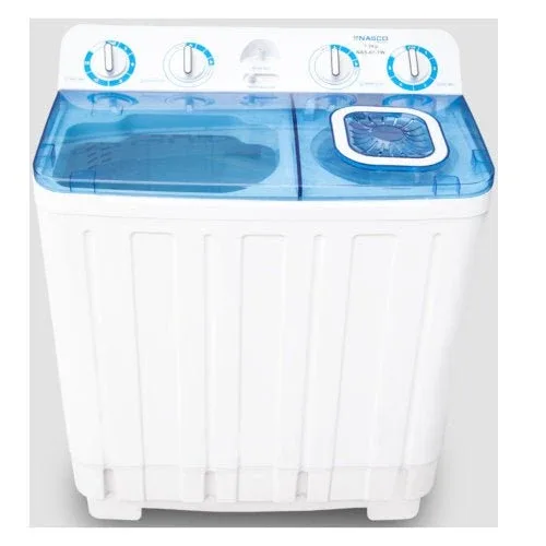 Nasco 7 kg Twin Tub Washing Machine, White