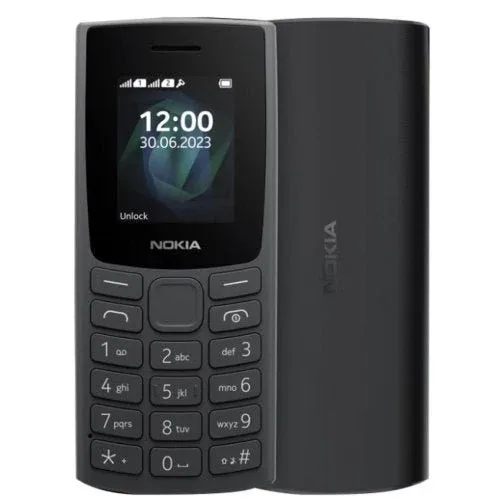 Nokia 105 Dual SIM Keypad Phone, Charcoal