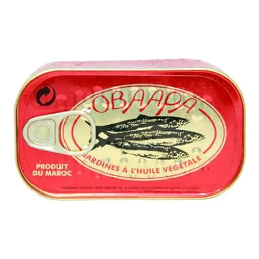 Obaapa sardines in vegetable oil, 125 g