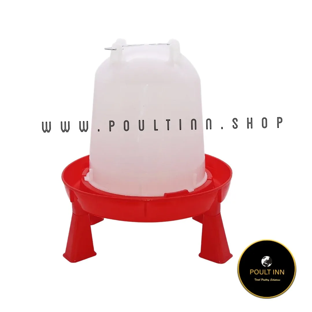 Poultry drinker with stand, 11 litres