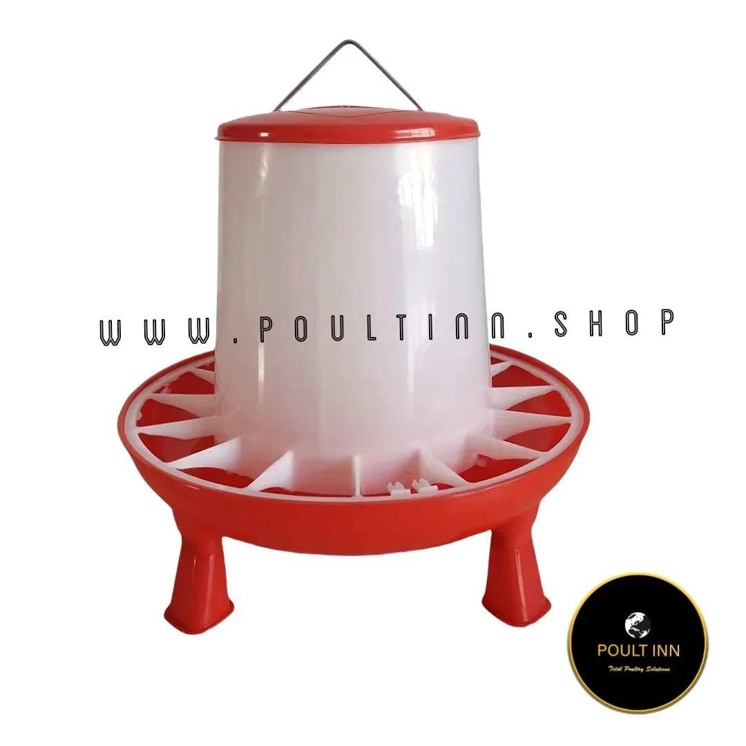 Poultry feeder with stand, 12 kg