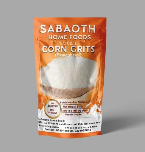 Sabaoth ekwegbemi (corn grits)