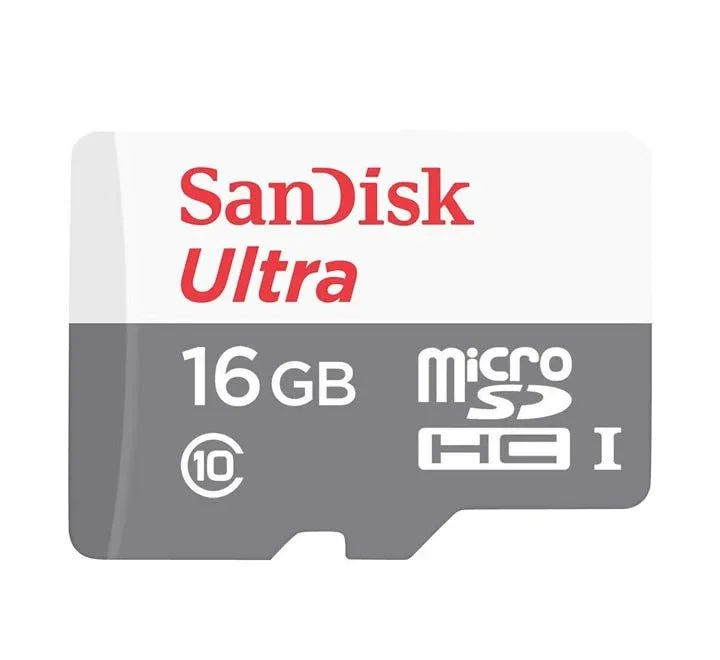 SanDisk Ultra microSDHC 16 GB Memory Card, 80 MB/s