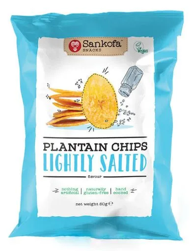 Sankofa plantain chips, lightly salted, 56 g