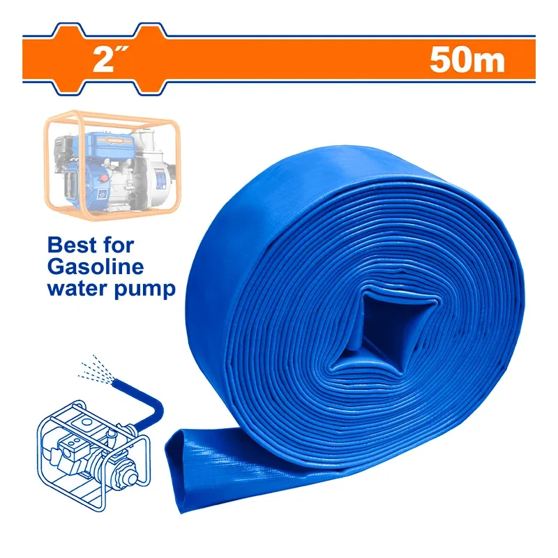 Wadfow 2-inch PVC lay-flat hose, 50 m, WPFH0205