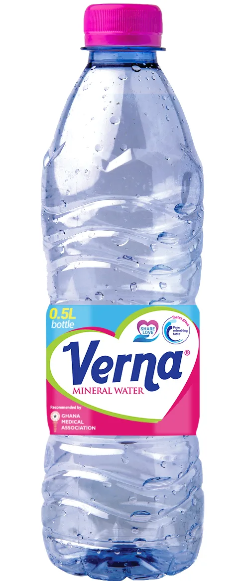Verna natural purified water, 330 ml to 15 L