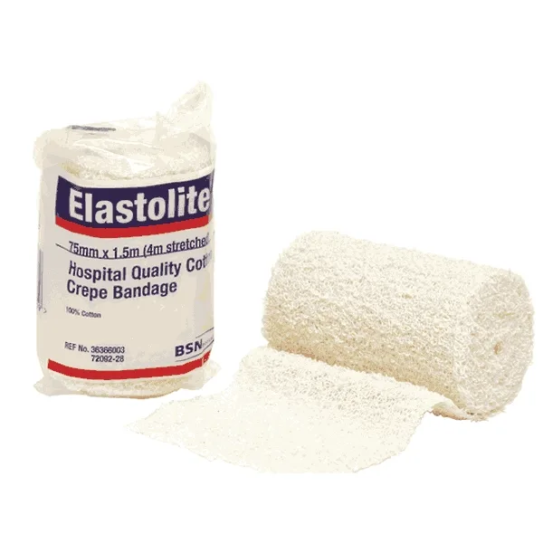 Elastolite bendeji ya crepe inchi 4 (sm 10)
