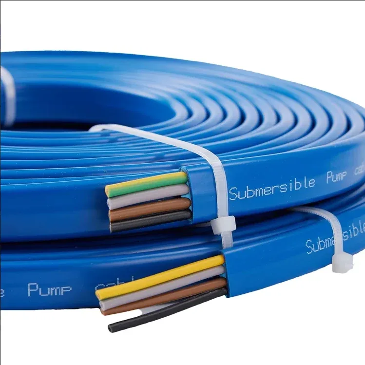 Submersible pump drop cable 2.5 mm² 4-core, per metre