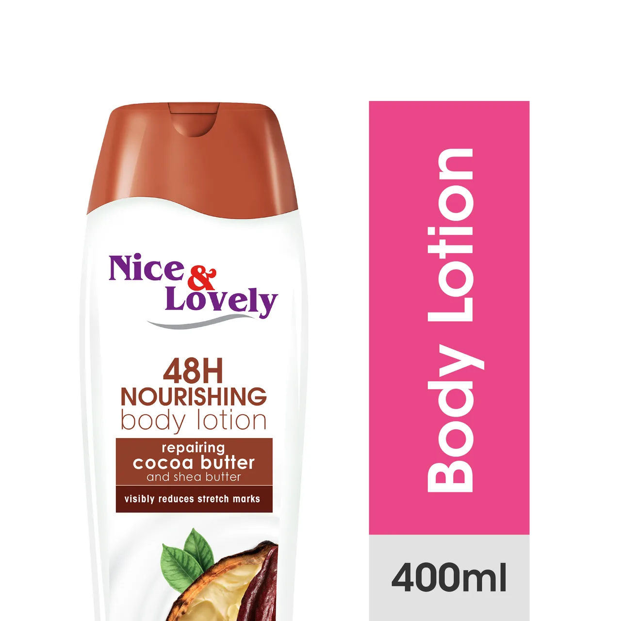Nice & Lovely losheni ya cocoa butter na shea ml 400