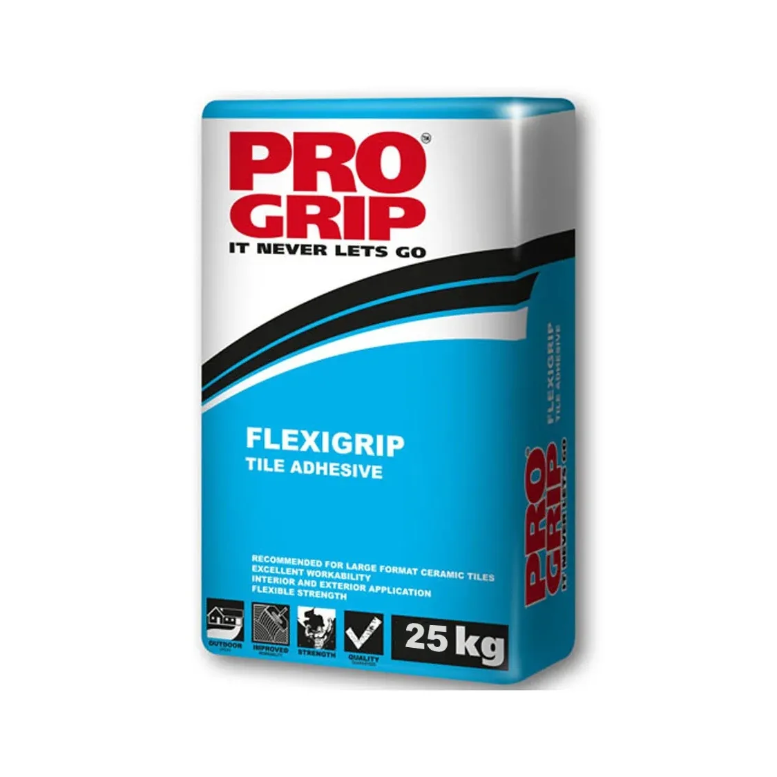 Pro Grip Flexigrip polymer-modified tile adhesive 25 kg