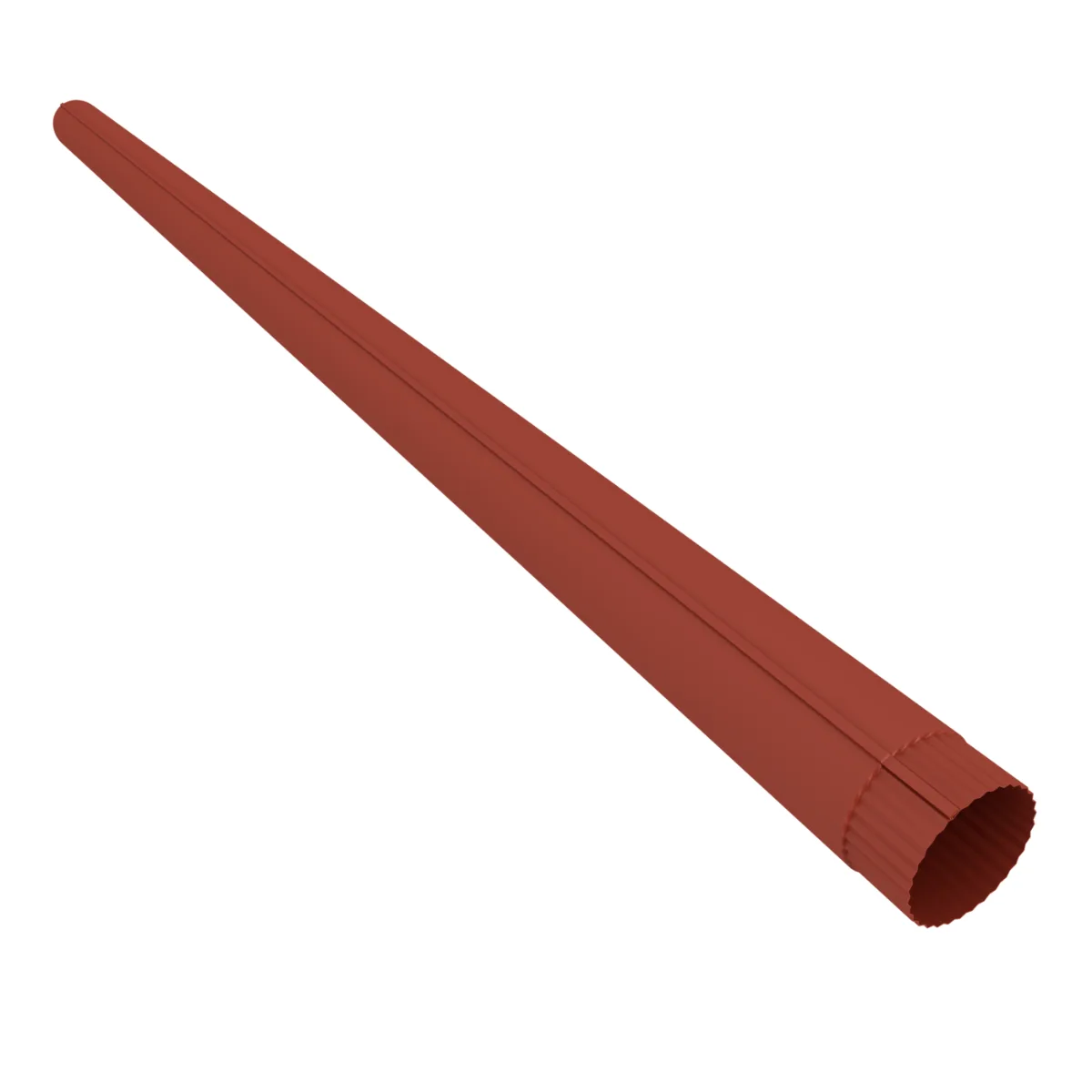Raingain round downpipe 100 mm, tile red