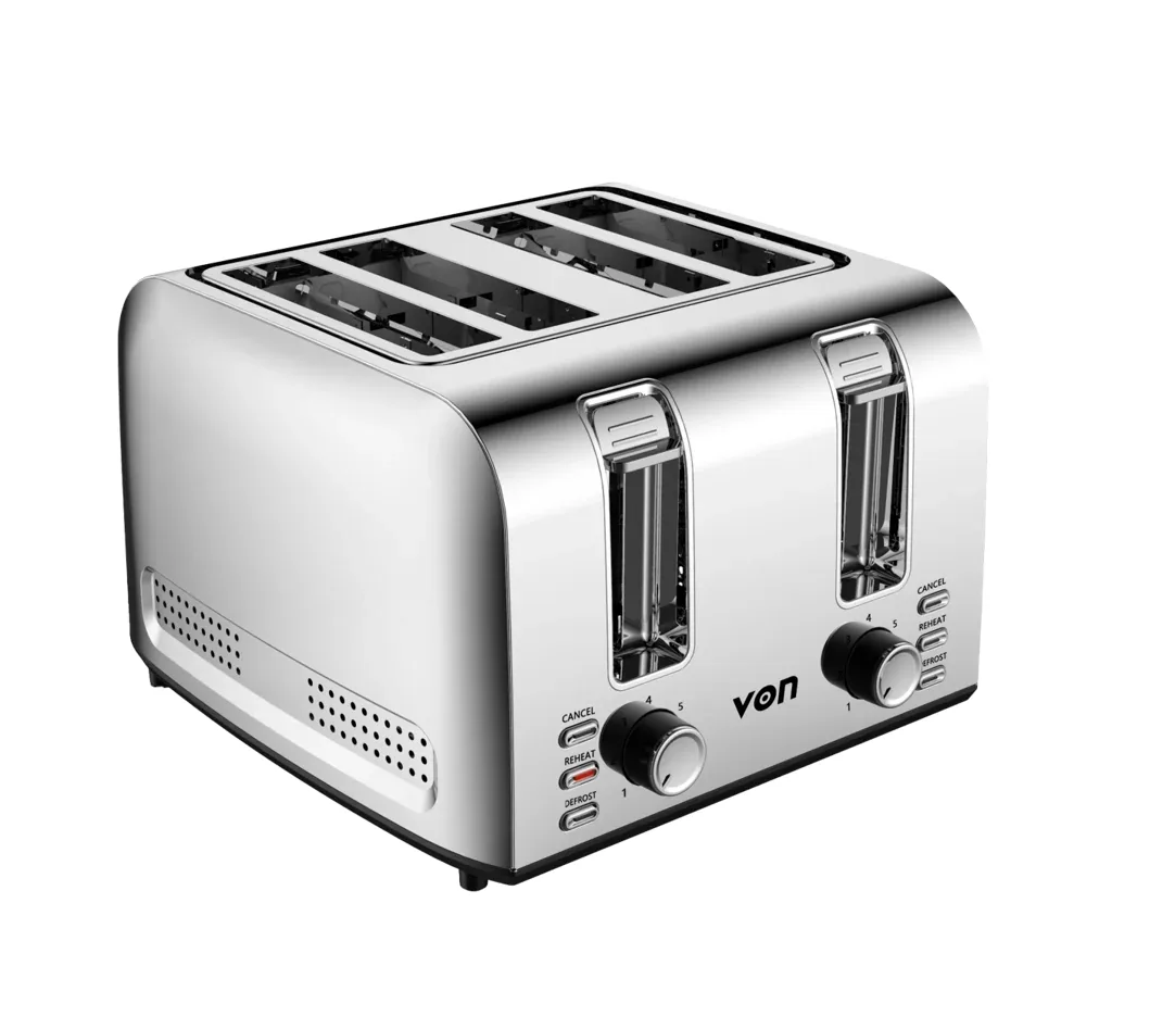 Von VBT415PDX 4-slice toaster 1,500 W, stainless steel