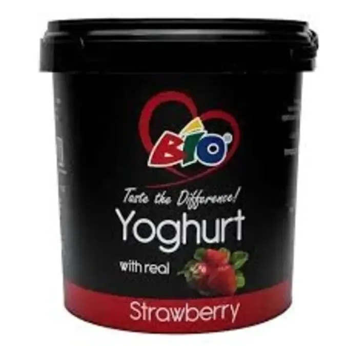 Mtindi wa strawberry Bio lita 1