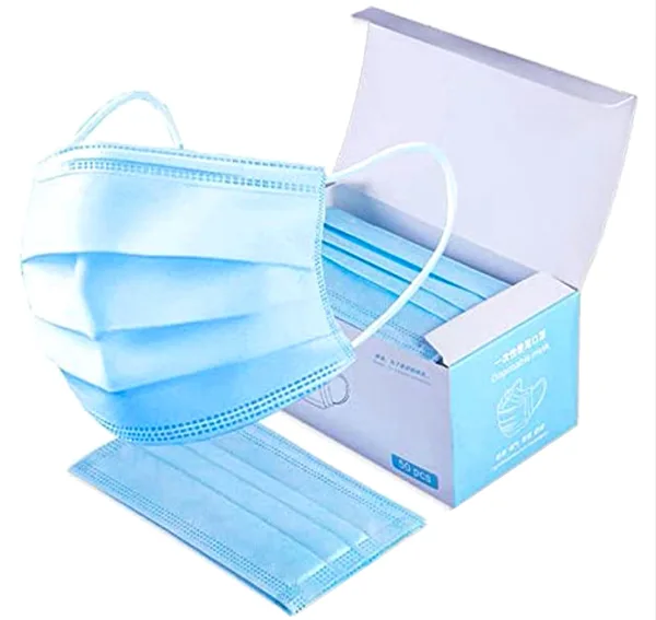 3-ply medical face masks, box