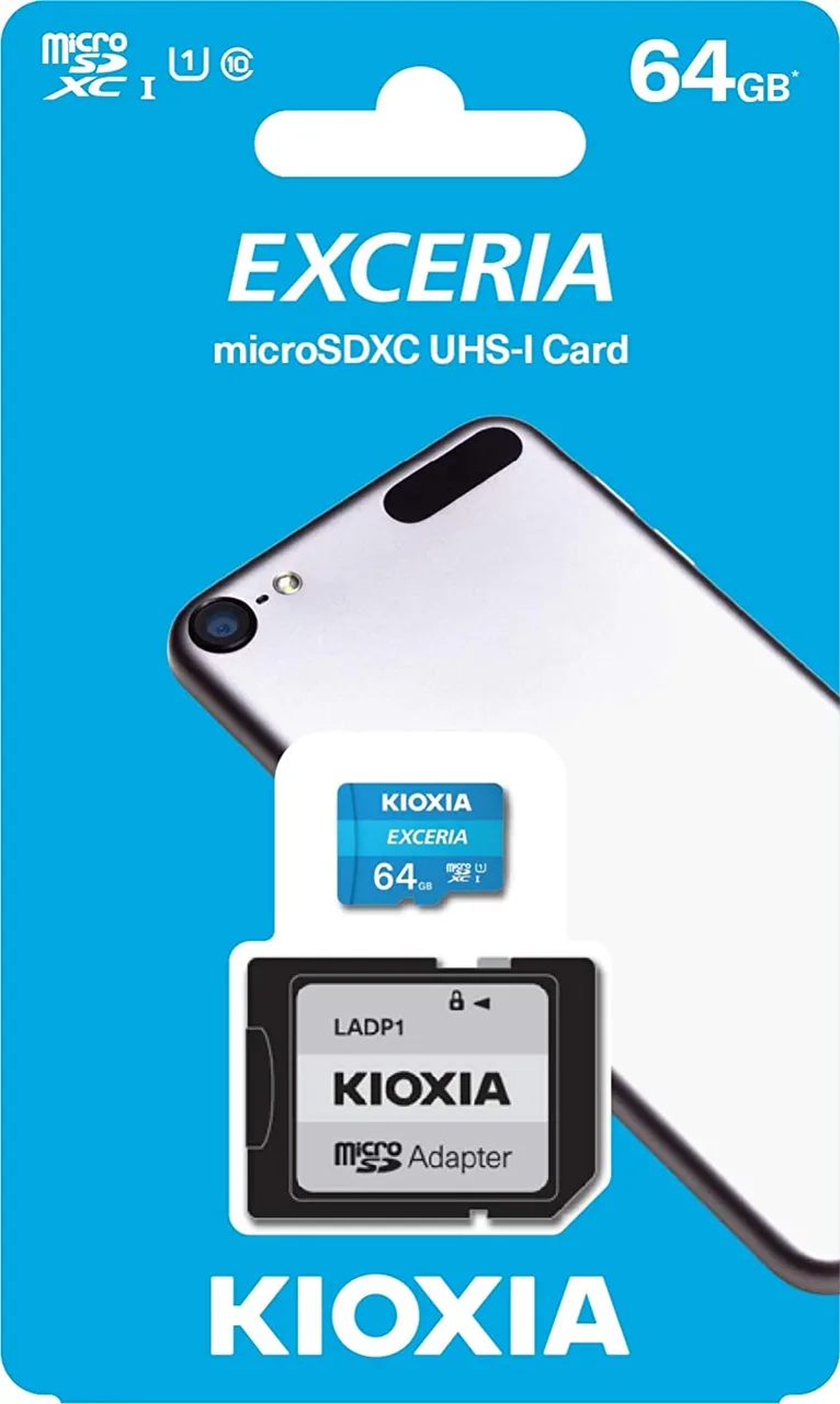 Kadi ya microSD KIOXIA GB 64, Class 10