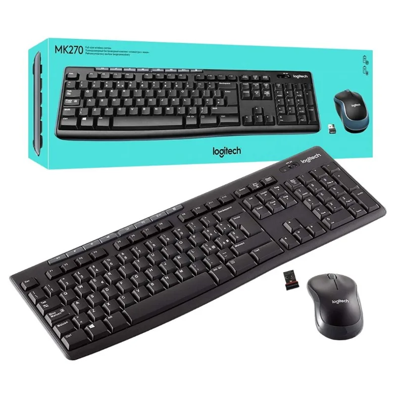 Kibodi na kipanya vya Logitech MK270 visivyo na waya
