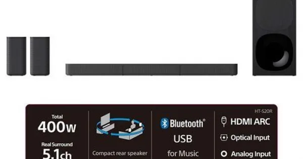 Soundbar ya Sony HT-S20R 5.1 W 400
