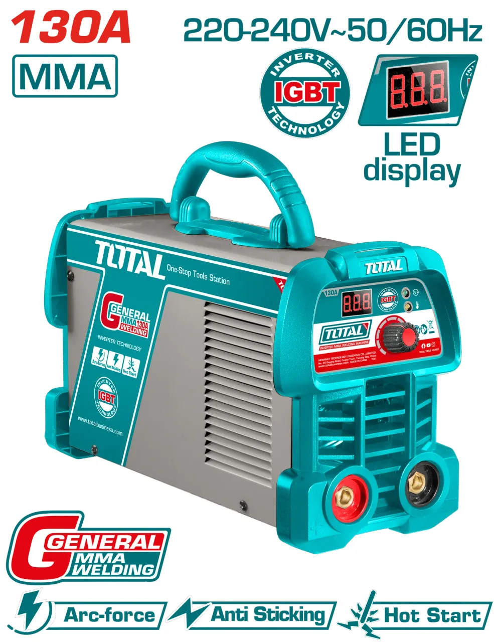 Mashine ya kuchomelea ya TOTAL inverter MMA 130A TW213059